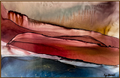 Alcohol inks on wooden panel with resin 17.5 X 11.5 INCHES