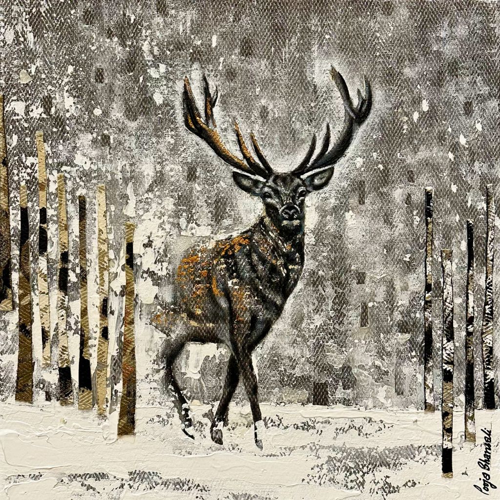 Deer 20 x 20 in