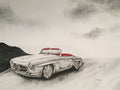 Mercedes Benz 190SL 24 x 36 in