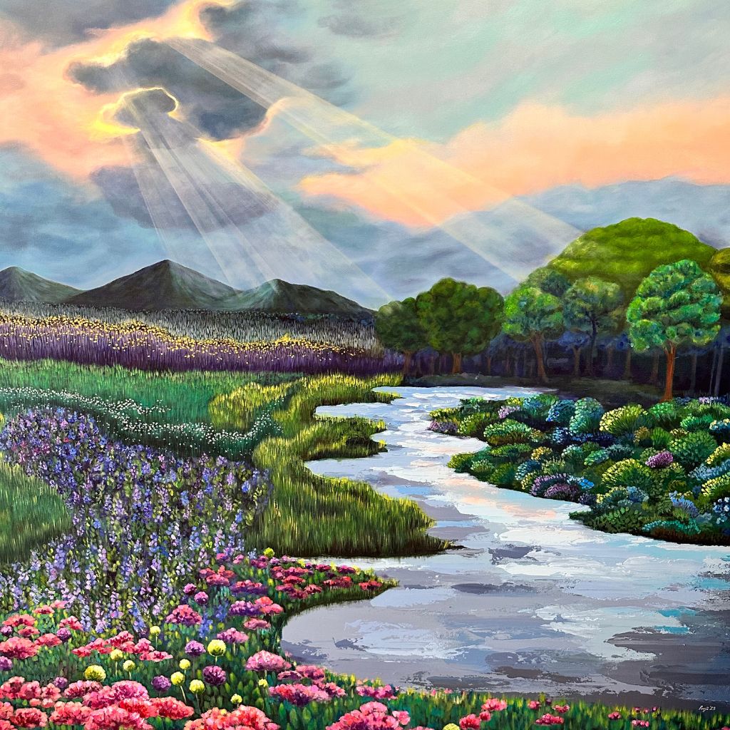 Paradise 72 x 72 in