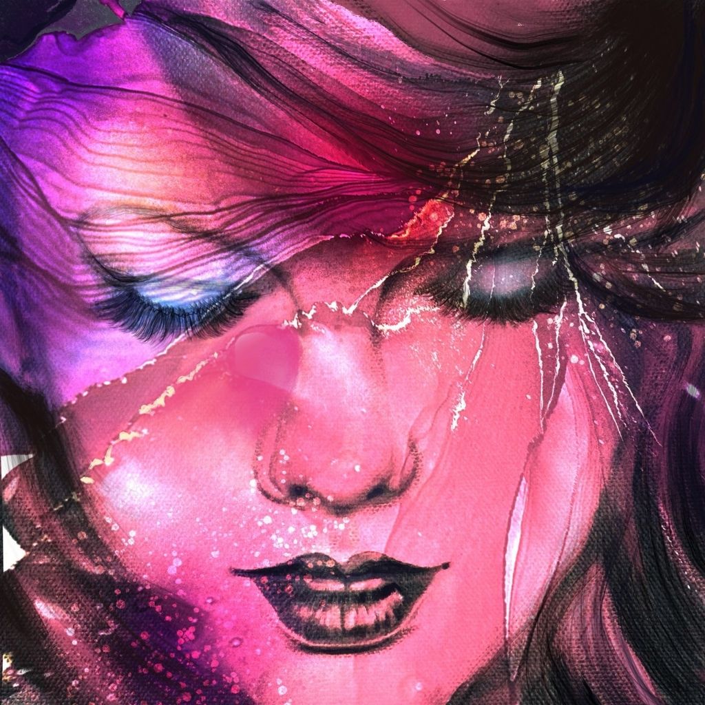 Simulated Taylor Swift 2 12 x 12 in