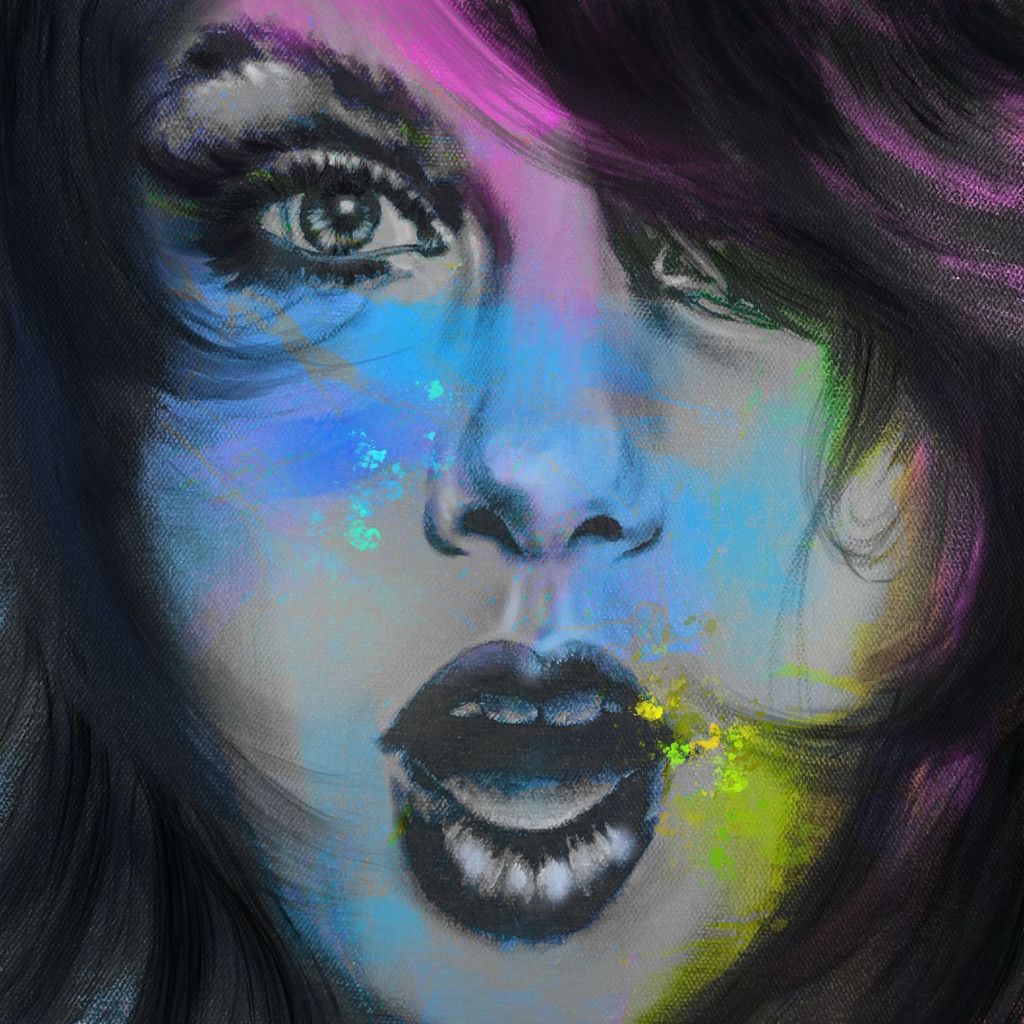 Simulated Taylor Swift 2 12 x 12 in