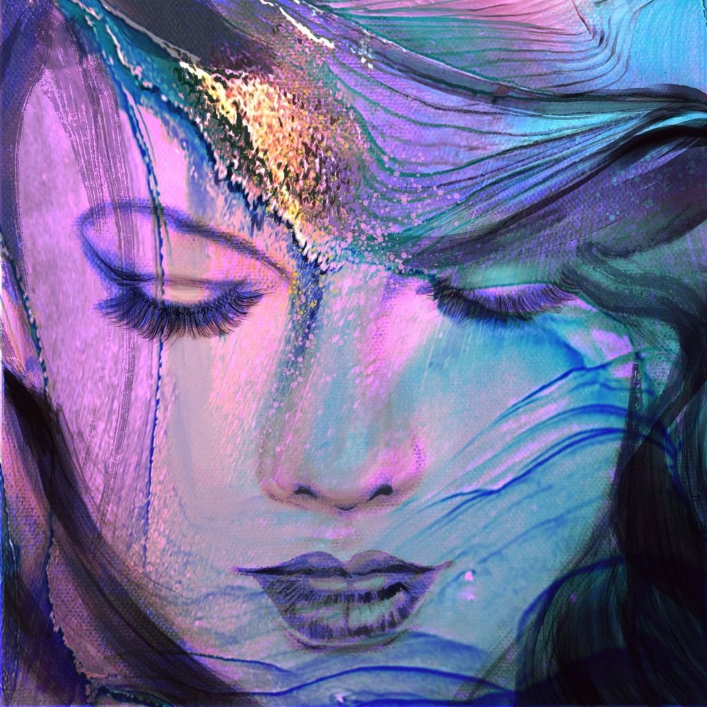 Simulated Taylor Swift 3 12 x 12 in