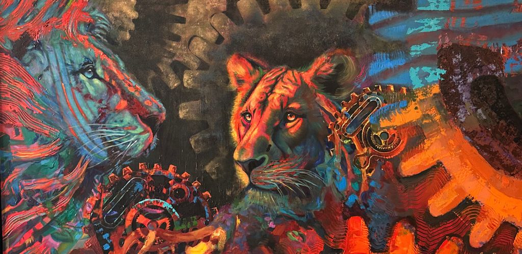 Timeless Roar 48 X 72 in