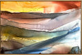 Alcohol inks on wooden panel with resin 24 X 36 INCHES